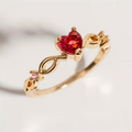 Kerry Crystal Heart Ring